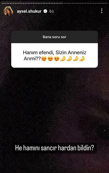 Aysel Şükürdən anasına: 'Belə şeylər danışma, namaz qılırsan