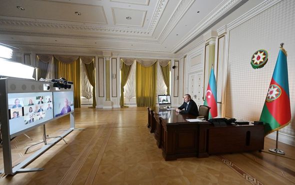 İlham Əliyev Avropa Yenidənqurma və İnkişaf Bankının prezidenti ilə videokonfrans keçirdi - FOTO