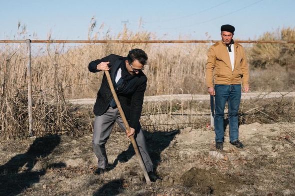 Ramin Məmmədov Sabirabadda ağacəkmə aksiyasında iştirak edib - FOTO