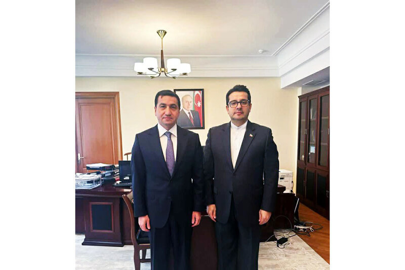 Hikmət Hacıyev İran səfiri ilə görüşdü