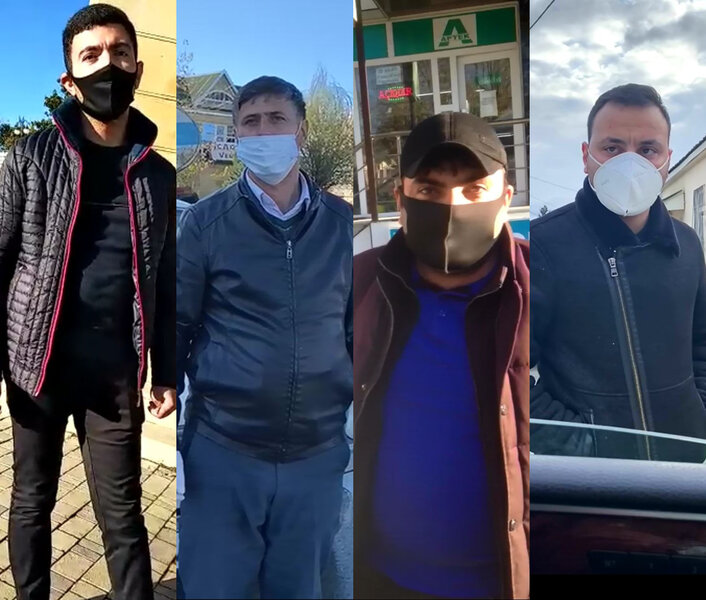 Şamaxıda xüsusi karantin rejimi qaydalarını pozan koronavirus xəstələri saxlanıldı - FOTO