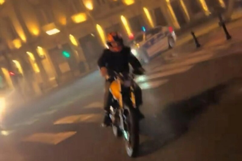 Motosikletlə xuliqanlıq edən sürücü həbs edildi
