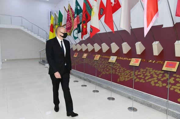İlham Əliyev Mingəçevirdə Dövlət Rəmzləri Muzeyinin açılışında iştirak etdi - FOTO/VİDEO + YENİLƏNİB