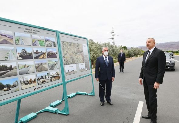 Prezident Culfa-Ordubad magistral avtomobil yolunun açılışında iştirak edib - YENİLƏNİB+FOTO