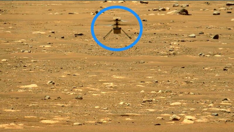 Marsa göndərilən helikopter yeddinci uçuşunu həyata keçirib - FOTO/VİDEO