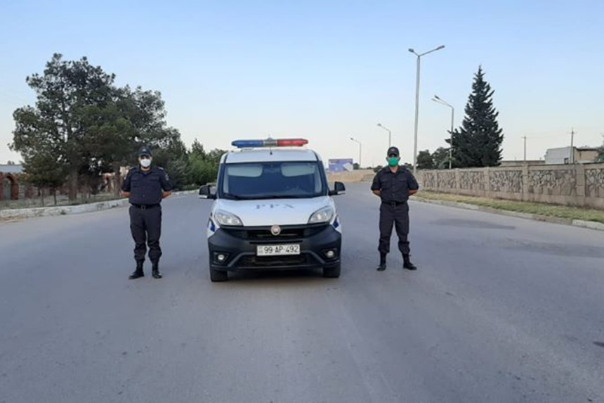 Yevlaxda karantini pozan şəxslər cərimələndi