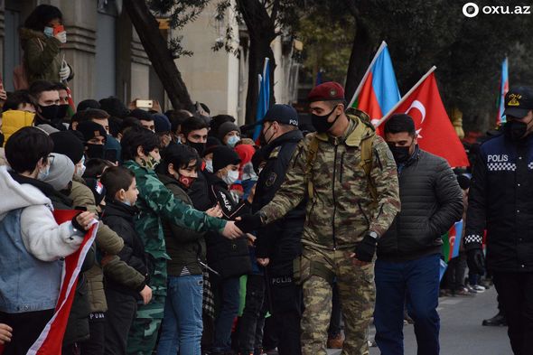 "Dəmir yumruq": Xalqımızın Zəfər sevinci - FOTOREPORTAJ