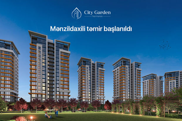 City Garden Narimanov'da təmir işləri sürətlə davam edir