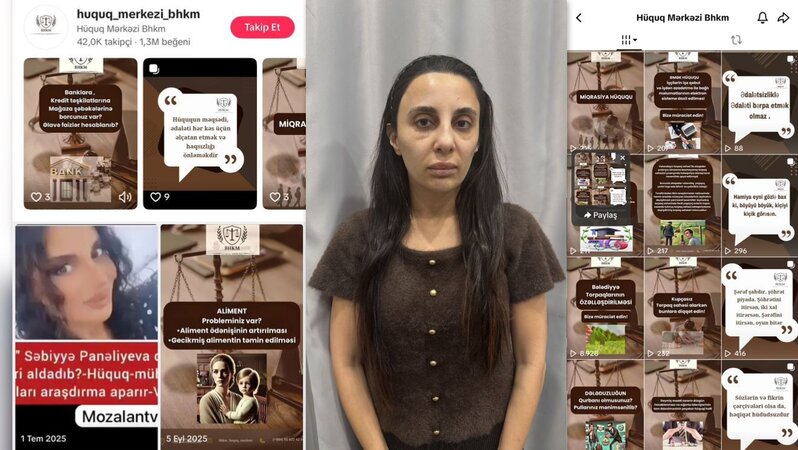 TikTok'da özünü hüquqşünas kimi təqdim edən şəxs həbs olundu