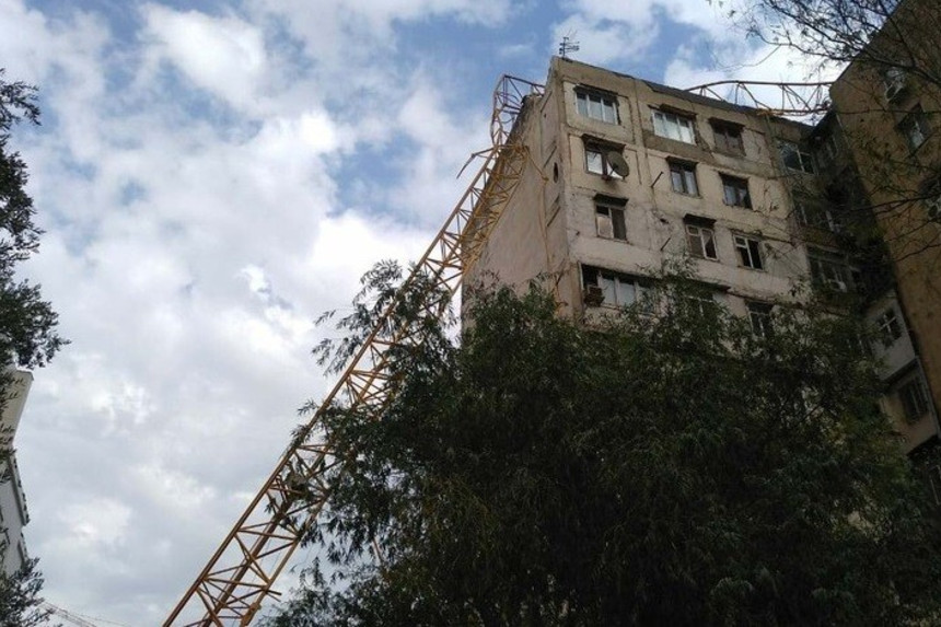 FHN Bakıda kranın aşması ilə bağlı məlumat yaydı