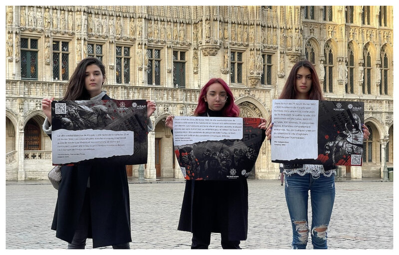 "Azərbaycanlı Tələbə və Məzunlar Platforması" Xocalı soyqırımını xarici ölkələrdə tanıtdı - FOTO 