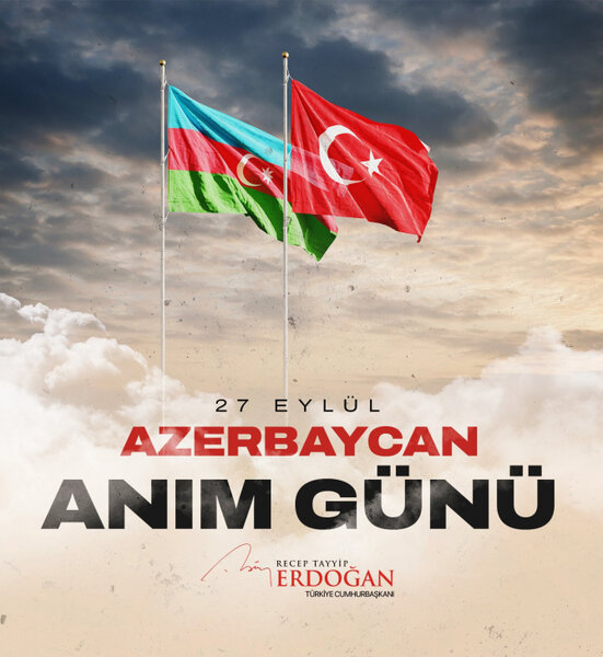 Ərdoğan Anım Günü ilə bağlı paylaşım etdi - FOTO