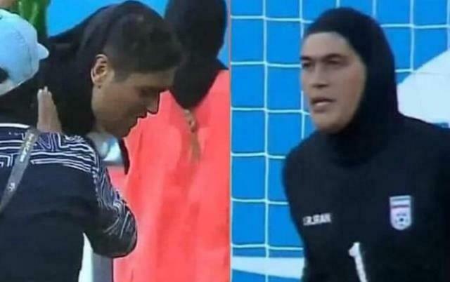 İranın qadın komandasının futbolçusu kişi çıxdı - FOTO