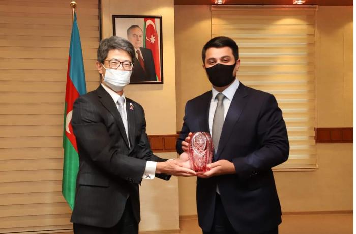 Yaponiya səfiri Neftçala rayonuna səfər edib - FOTO