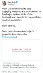 İsrail Qarabağ müharibəsi zaman ABŞ-ın Azərbaycana qarşı TƏKLİFİNİ RƏDD ETDİ - ŞOK TƏFƏRRÜAT - FOTOFAKT