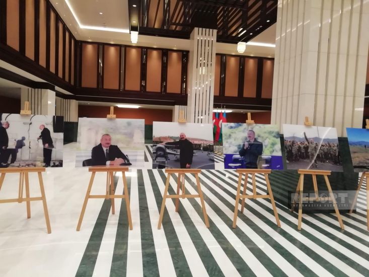Türkiyə Prezident Administrasiyasında Azərbaycan Prezidenti ilə bağlı fotosərgi nümayiş olundu - FOTOLAR