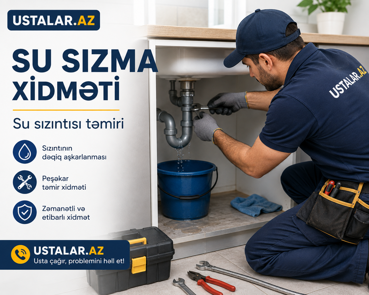 Su sızması ustası hansı xidmətləri göstərir?