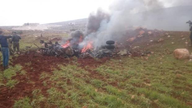 SON DƏQİQƏ: hərbi helikopter vuruldu, pilotlar öldü - FOTO (YENİLƏNDİ)