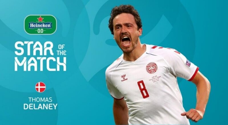 Tomas Delaney Bakıdakı matçın ən yaxşı futbolçusu seçildi